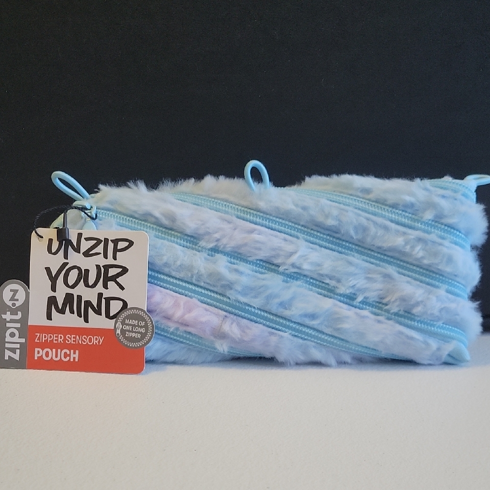 Blue Zipper Sensory Pouch